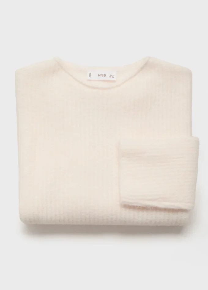 Pull en maille côtelée