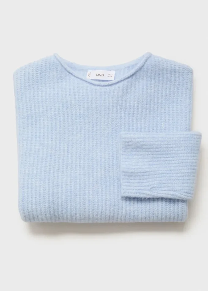 Pull en maille côtelée
