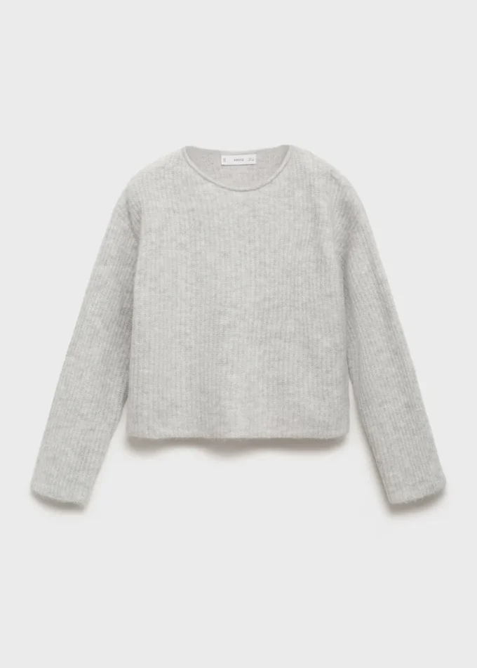 Pull en maille côtelée