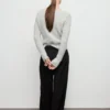 Pull en maille côtelée