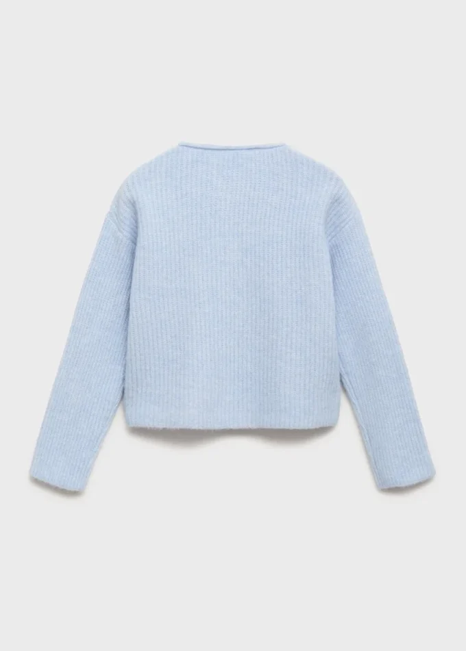 Pull en maille côtelée