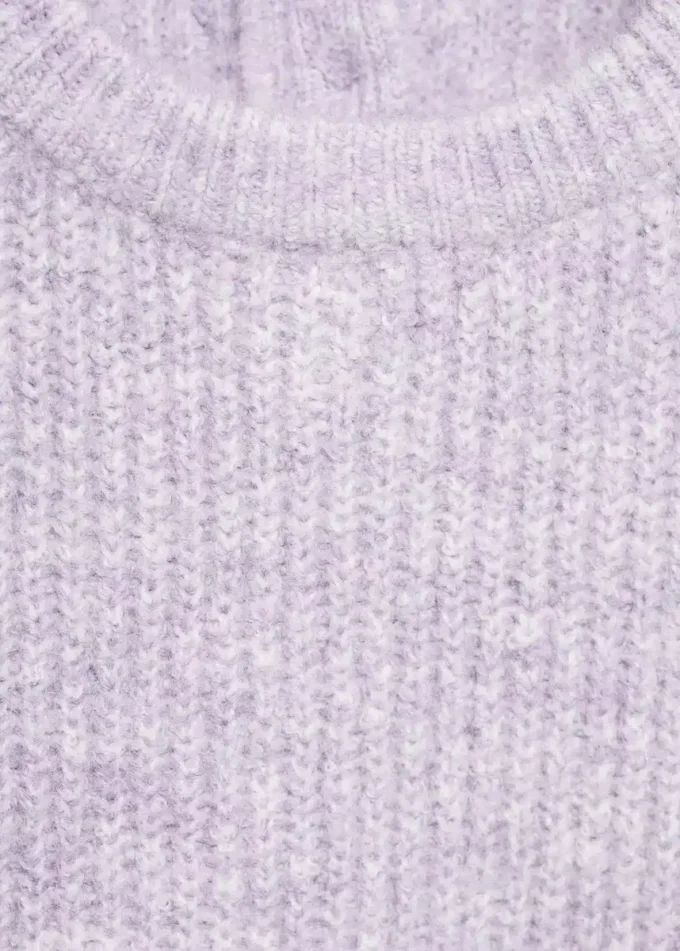 Pull en maille côtelée