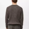 Pull en maille côtelée en laine mélangée Pull en maille côtelée en laine mélangée