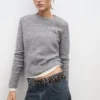 Pull en maille de laine mélangée