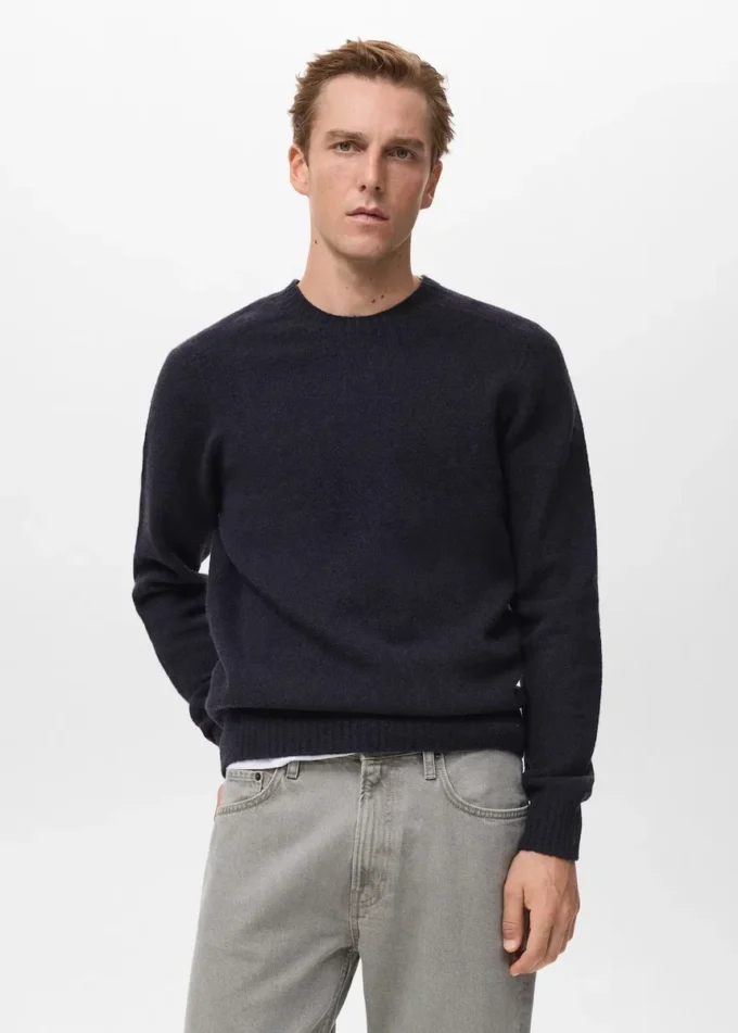 Pull en maille de laine mélangée Pull en maille de laine mélangée