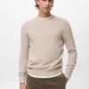 Pull en maille de laine mélangée