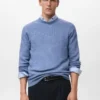 Pull en maille de laine mélangée
