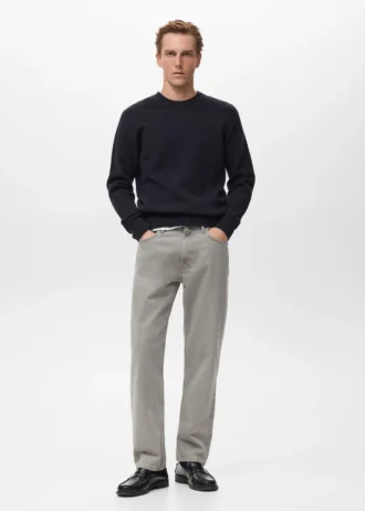 Pull en maille de laine mélangée