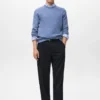 Pull en maille de laine mélangée