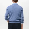 Pull en maille de laine mélangée