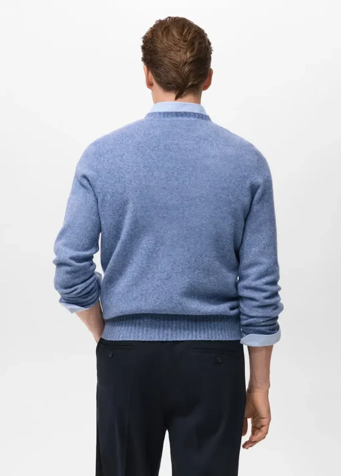 Pull en maille de laine mélangée