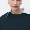 Pull en maille de laine mélangée