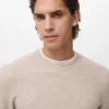 Pull en maille de laine mélangée