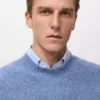 Pull en maille de laine mélangée