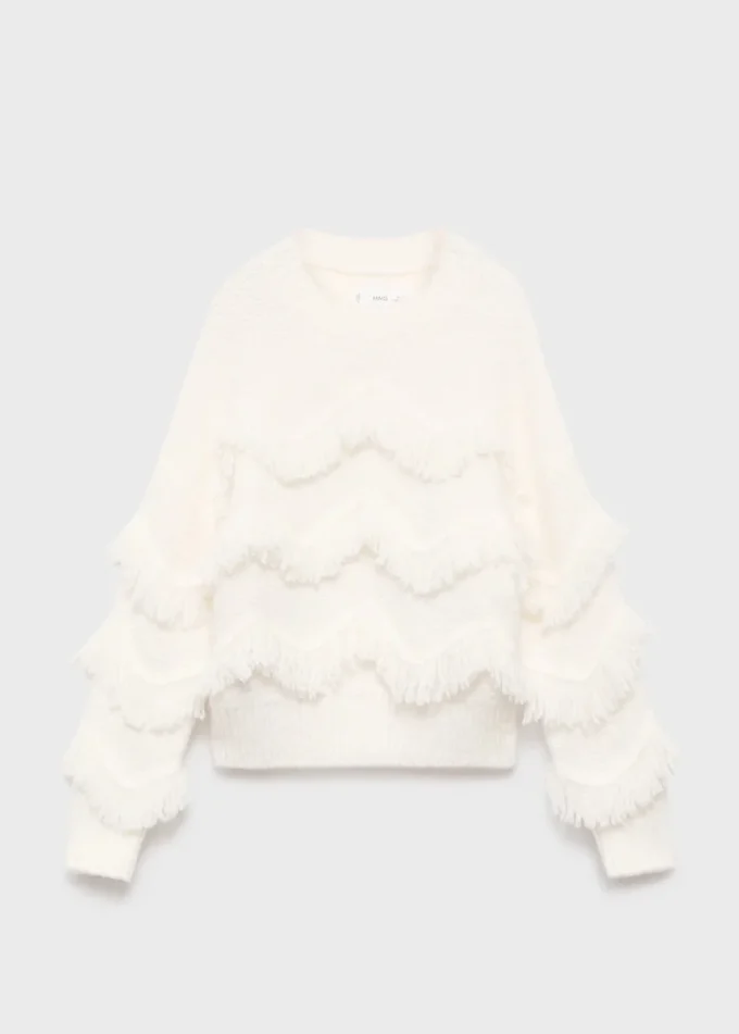 Pull en maille à franges Pull en maille à franges