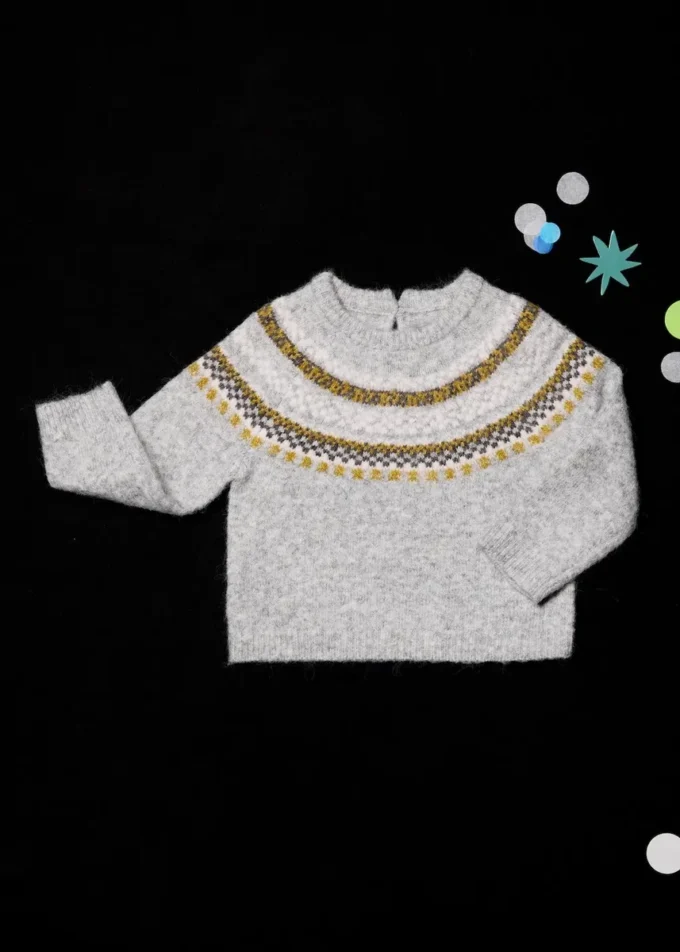 Pull en maille jacquard