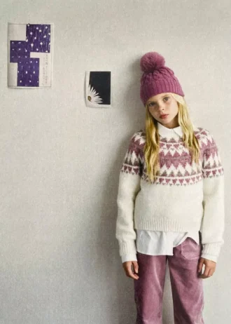 Pull en maille jacquard