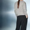 Pull en maille lurex mouchetée