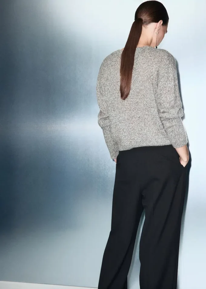Pull en maille lurex mouchetée