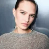 Pull en maille lurex mouchetée