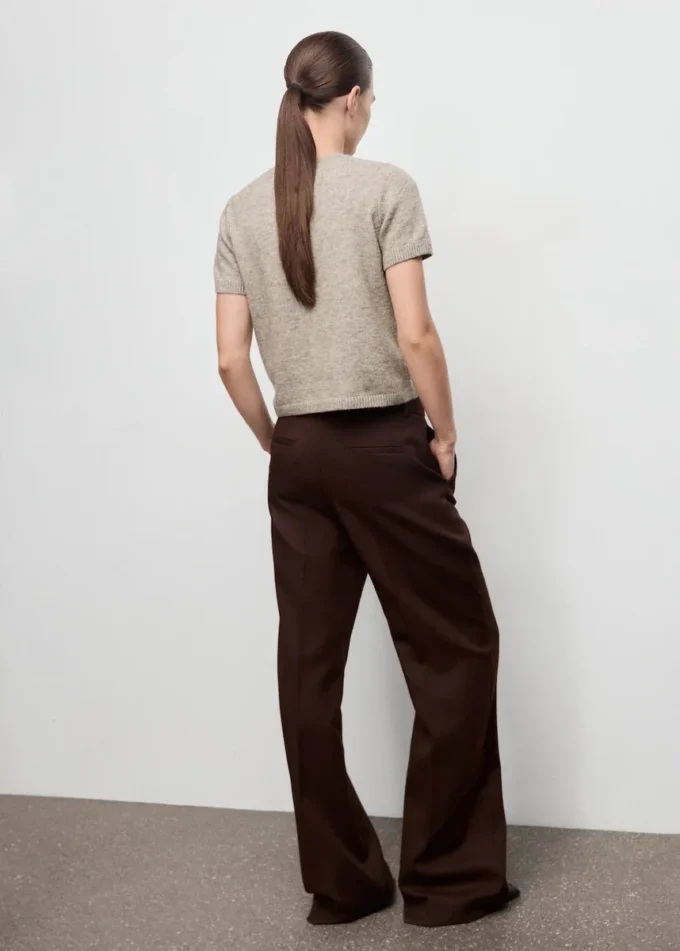 Pull en maille à manches courtes