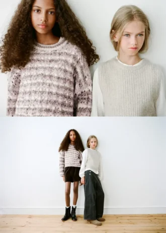 Pull en maille marbrée