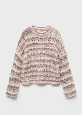 Pull en maille marbrée