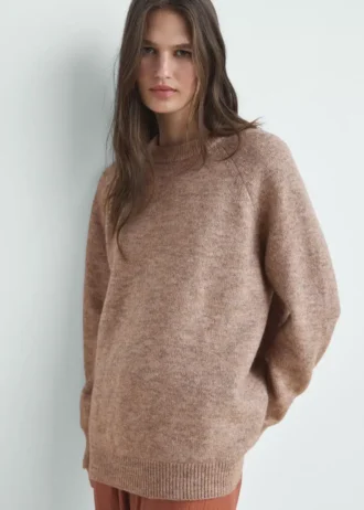 Pull en maille marbrée