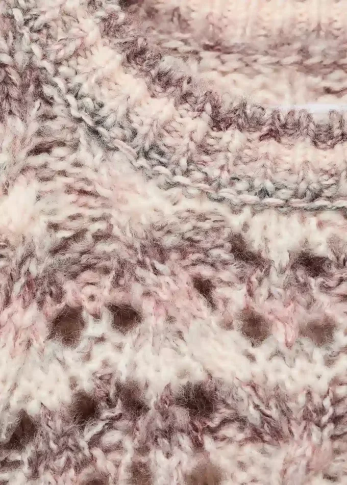 Pull en maille marbrée