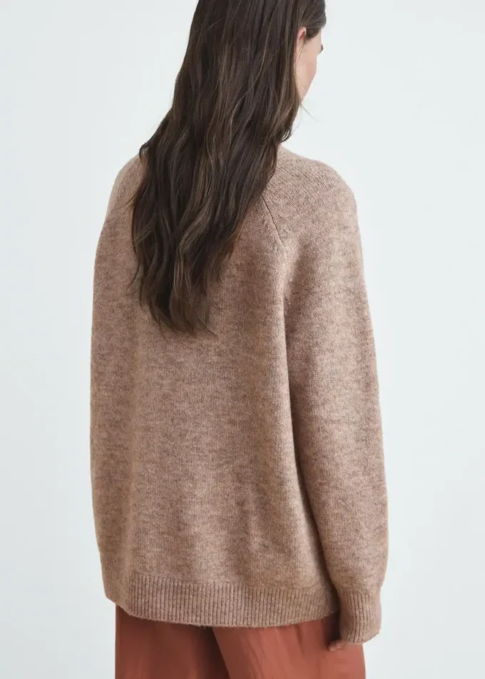 Pull en maille marbrée