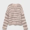 Pull en maille marbrée