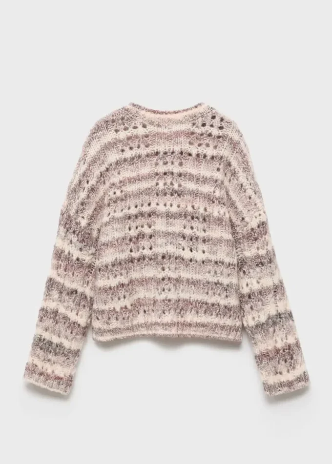 Pull en maille marbrée