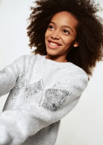 Pull en maille à paillettes
