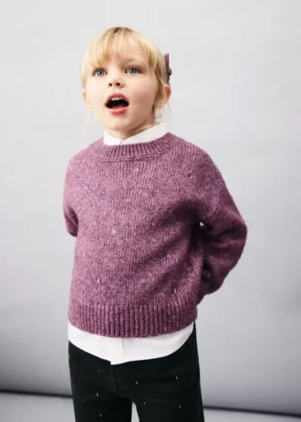 Pull en maille à paillettes