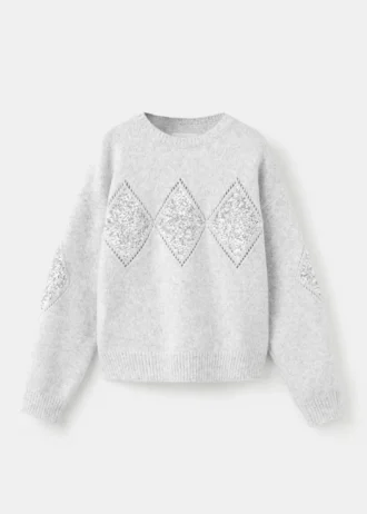 Pull en maille à paillettes