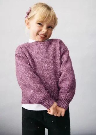 Pull en maille à paillettes