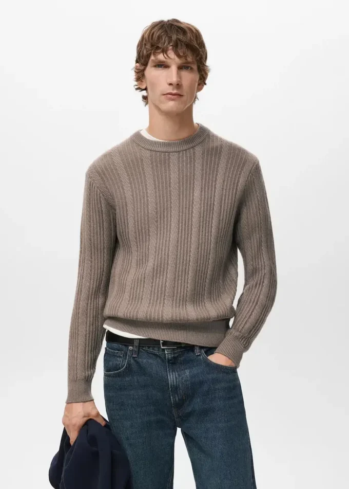 Pull en maille structurée Pull en maille structurée