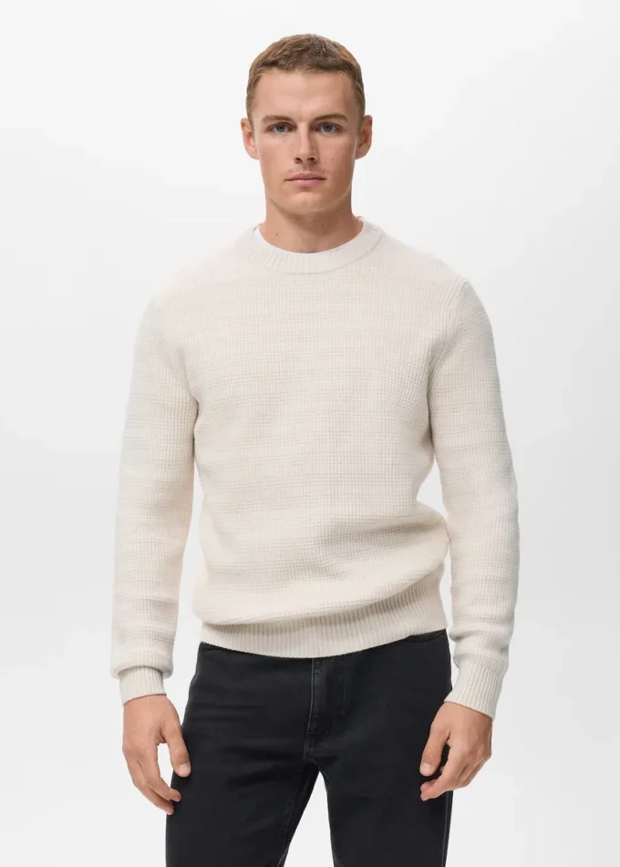 Pull en maille structurée
