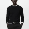 Pull en maille structurée 100 % coton Pull en maille structurée 100 % coton