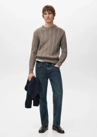 Pull en maille structurée