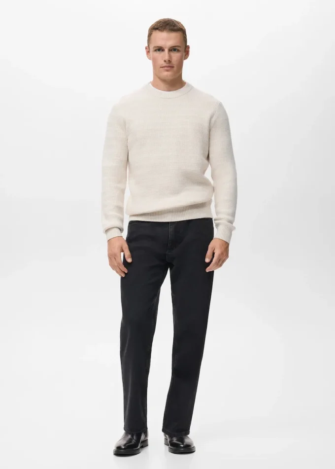 Pull en maille structurée