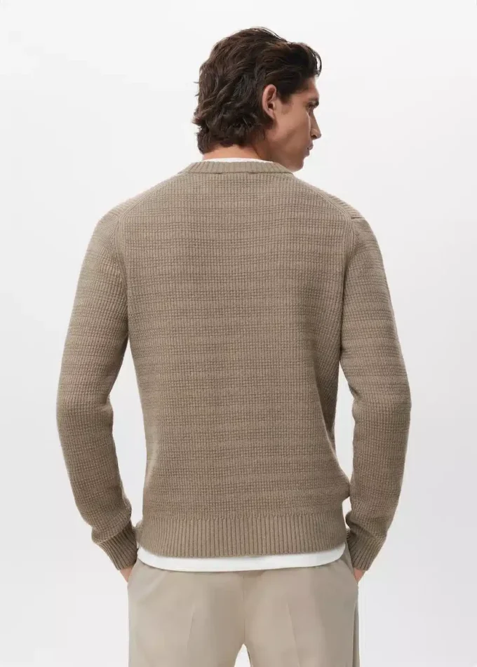 Pull en maille structurée