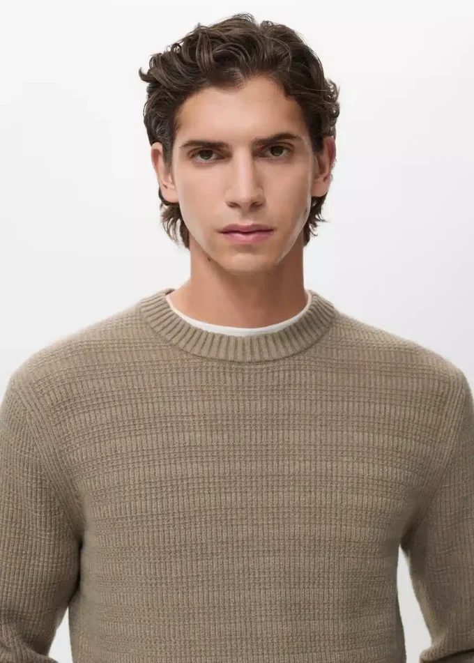 Pull en maille structurée