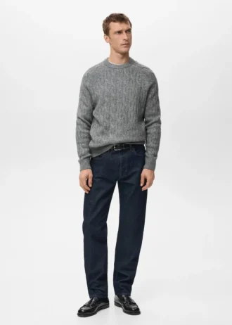 Pull en maille torsadée