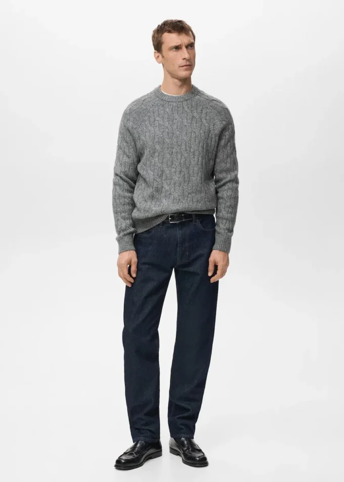Pull en maille torsadée Pull en maille torsadée