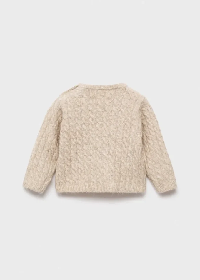 Pull en maille torsadée
