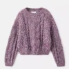 Pull en maille torsadée