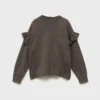 Pull en maille à volants