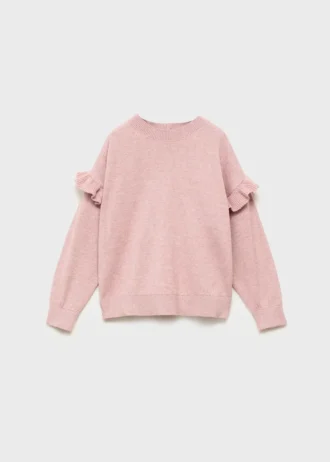 Pull en maille à volants