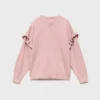 Pull en maille à volants
